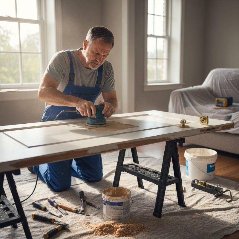 Local Interior Wood Door Service pros at work